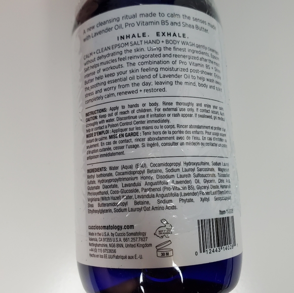 Cuccio Calm + Clean Epsom Salt Hand & Body Wash - Picture 3 of 4